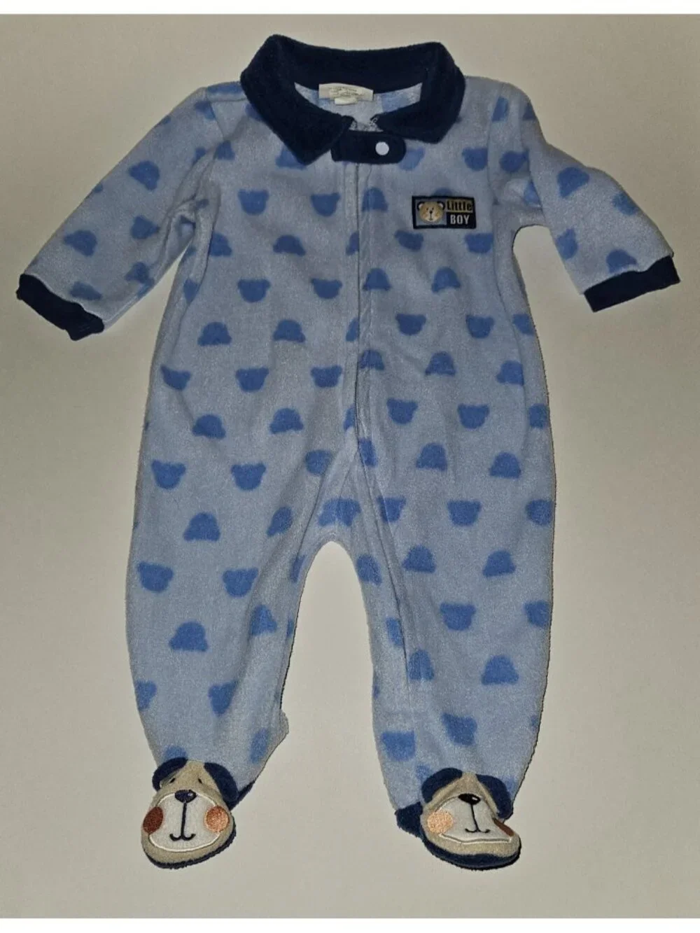 6 Pairs Footie Pajamas Lot NB 0-3-6 Months Baby Boy Buffalo Plaid Weeplay Carter